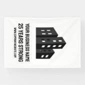 Company Business Logo Celebrating # Years Custom 横断幕 (横)