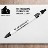 Company Business Logo Celebrating # Years Custom 黒ボールペン