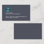 Company business logo lead-gray 名刺 (正面/裏面)