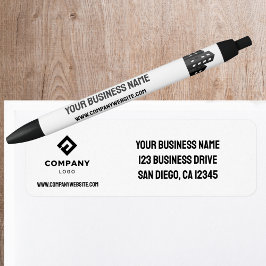 Company Business Logo Professional Return Address  ラベル