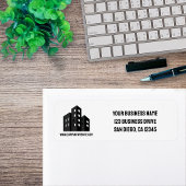Company Business Logo Professional Return Address  ラベル