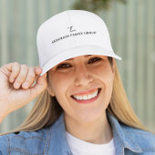 Company Business Name Branding Black Script キャップ