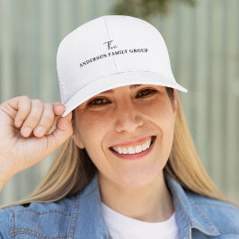 Company Business Name Branding Black Script キャップ