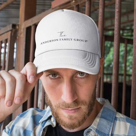 Company Business Name Branding Black Script キャップ