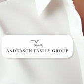 Company Business Name Branding Black Script 名札