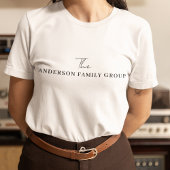 Company Business Name Branding Black Script Tシャツ