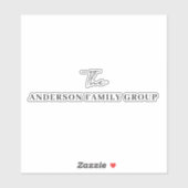 Company Business Name Professional Branded シール (シート)