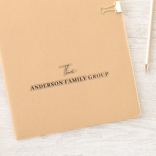 Company Business Name Professional Branded シール (ノートブック)