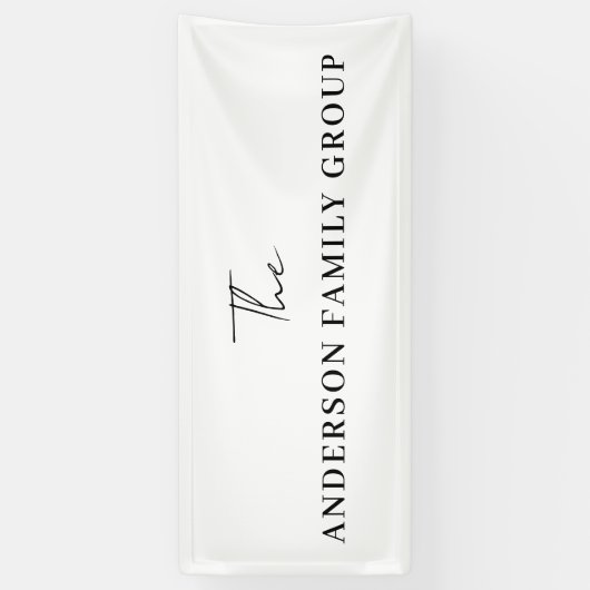 Company Business Name Professional Branded 横断幕 (縦)