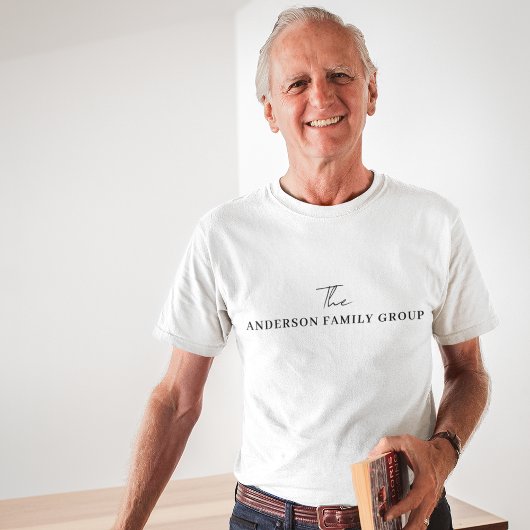 Company Business Name Uniform Branded Tシャツ