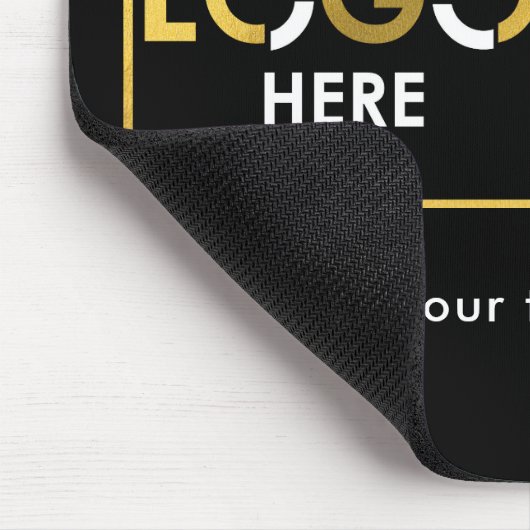 Company Business Your Logo Here QR Code Modern マウスパッド (コーナー)