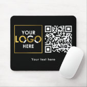 Company Business Your Logo Here QR Code Modern マウスパッド (マウス)