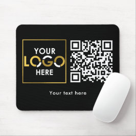 Company Business Your Logo Here QR Code Modern マウスパッド