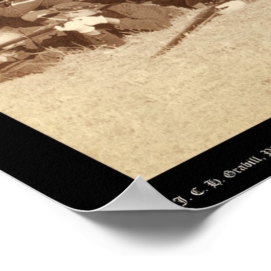 Company C 3rd US Infantry Aiming Guns SD 1890 ポスター (角)