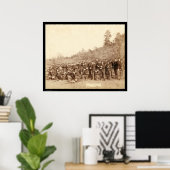 Company C 3rd US Infantry Aiming Guns SD 1890 ポスター (ホームオフィス)