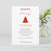 Company Christmas Party Business Logo 招待状 (スタンド正面)