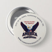 Company Giveaway Patriotic Custom Branding 缶バッジ (正面&裏面)