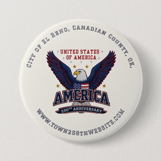 Company Giveaway Patriotic Custom Branding 缶バッジ (正面)