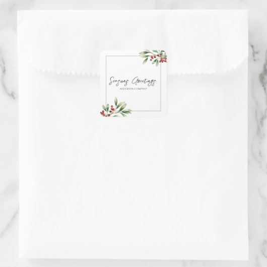 Company Holiday Party  スクエアシール (バッグ)