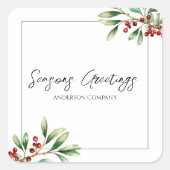 Company Holiday Party  スクエアシール (正面)