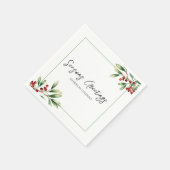 Company Holiday Party  スタンダードカクテルナプキン (角)