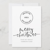 Company Logo 2026 calendar QR code Merry Christmas シーズンカード (正面)