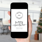 Company Logo 2026 calendar QR code Merry Christmas シーズンカード
