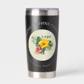 Company Logo and Business Name Curved Text 保温保冷タンブラー (正面)