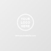 Company Logo and Website Promotional Marketing ウィンドウサイン (シート)