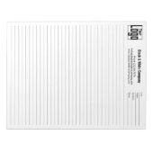 Company Logo Black College Rule Project Identifier ノートパッド (正面)