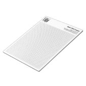 Company Logo Black Grid Graph Calcpad ノートパッド (アングル)