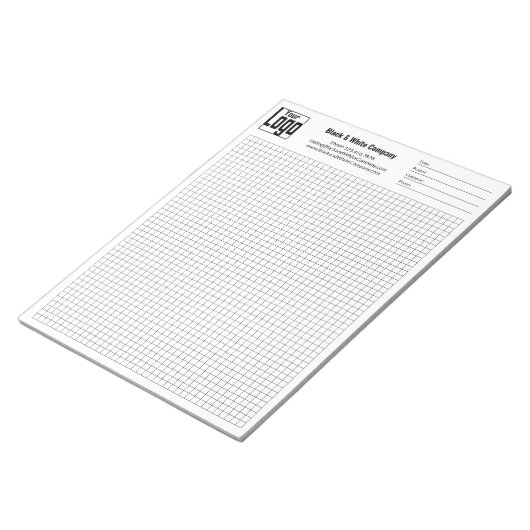 Company Logo Black Grid Graph Project Identifier ノートパッド (アングル)