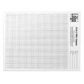 Company Logo Black Grid Graph Project Identifier ノートパッド (正面)