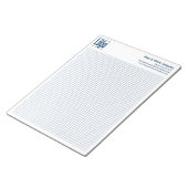Company Logo Blue Grid Graph Calcpad ノートパッド (アングル)