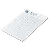 Company Logo Blue Grid Graph Project Identifier ノートパッド (アングル)