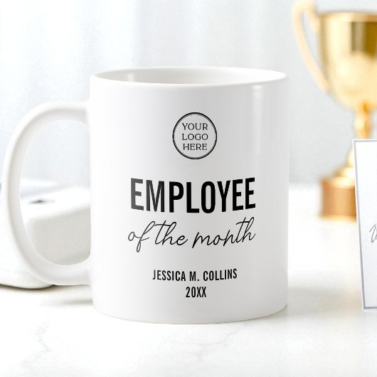 Company Logo Business Employee Of the Month Award コーヒーマグカップ