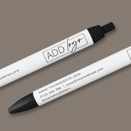 Company Logo & Contact Details Branded Promotional 青ボールペン