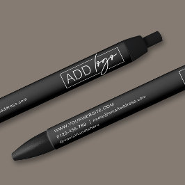 Company Logo & Contact Details Branded Promotional 青ボールペン