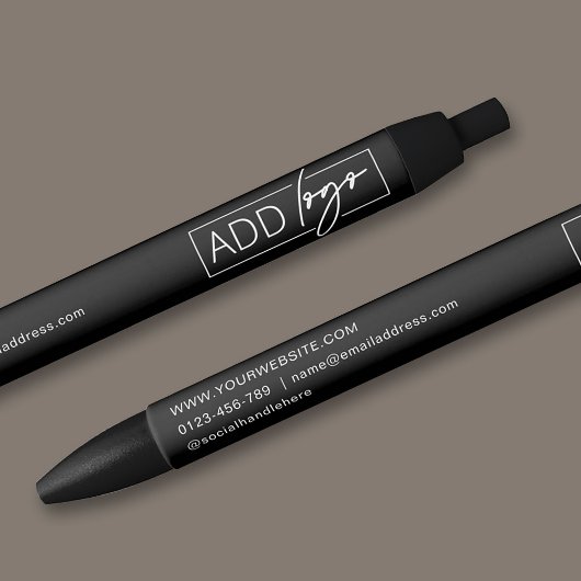 Company Logo & Contact Details Branded Promotional 青ボールペン