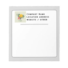Company Logo Custom Notepad Neutral Colors ノートパッド