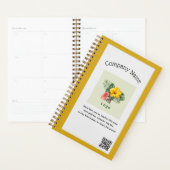 Company Logo Gift Merchandise QR code Planner プランナー手帳 (ディスプレー)