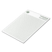 Company Logo Green Grid Graph Calcpad ノートパッド (アングル)