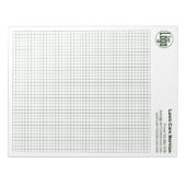 Company Logo Green Grid Graph Calcpad ノートパッド (正面)