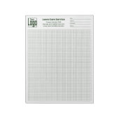 Company Logo Grid Graph Project Identifier ノートパッド (回転)