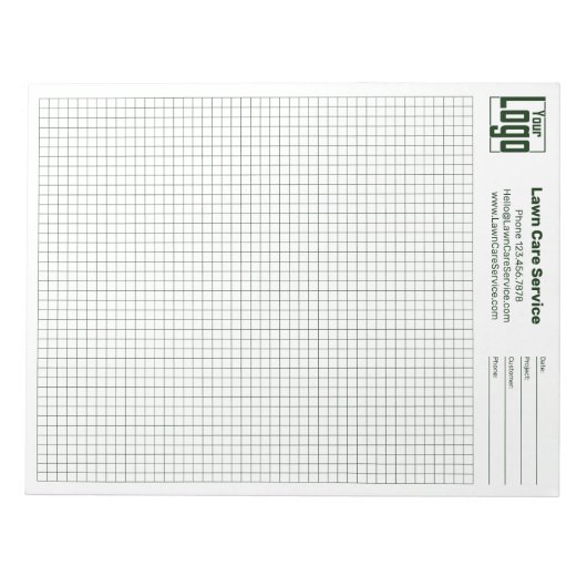 Company Logo Grid Graph Project Identifier ノートパッド (正面)