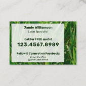 Company Logo List Call to Action Garden Care 名刺 (裏面)