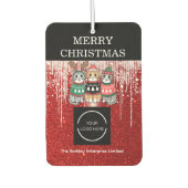 Company Logo Merry Christmas  カーエアーフレッシュナー (正面)