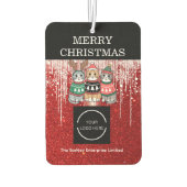 Company Logo Merry Christmas  カーエアーフレッシュナー (裏面)