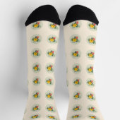 Company Logo Pattern Novelty Socks ソックス (上部)