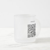 Company Logo Personalized Business Coffee フロストグラスマグカップ (正面右)